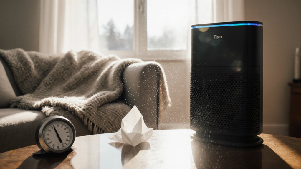 air purifier reduces flu season indoor air