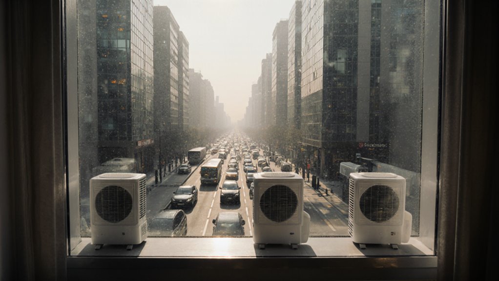 air purifier reduces traffic pollution