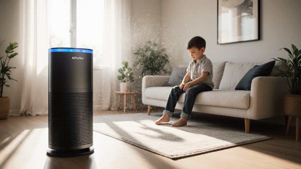 removes airborne particles and allergens