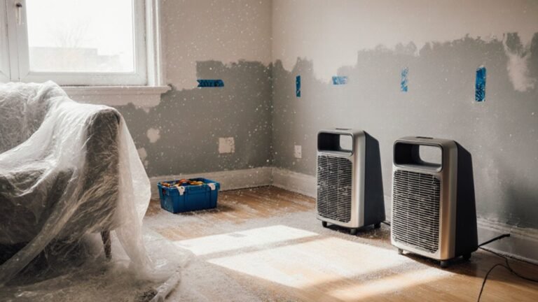 renovation dust control via airpurifiers